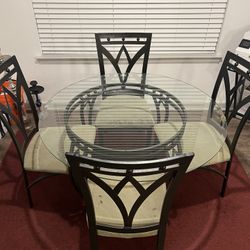 Kitchen Table/Chairs, Coffee Table, And One End Table