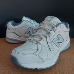 Women's New Balance 608v5 - White/Blue Size 8.5