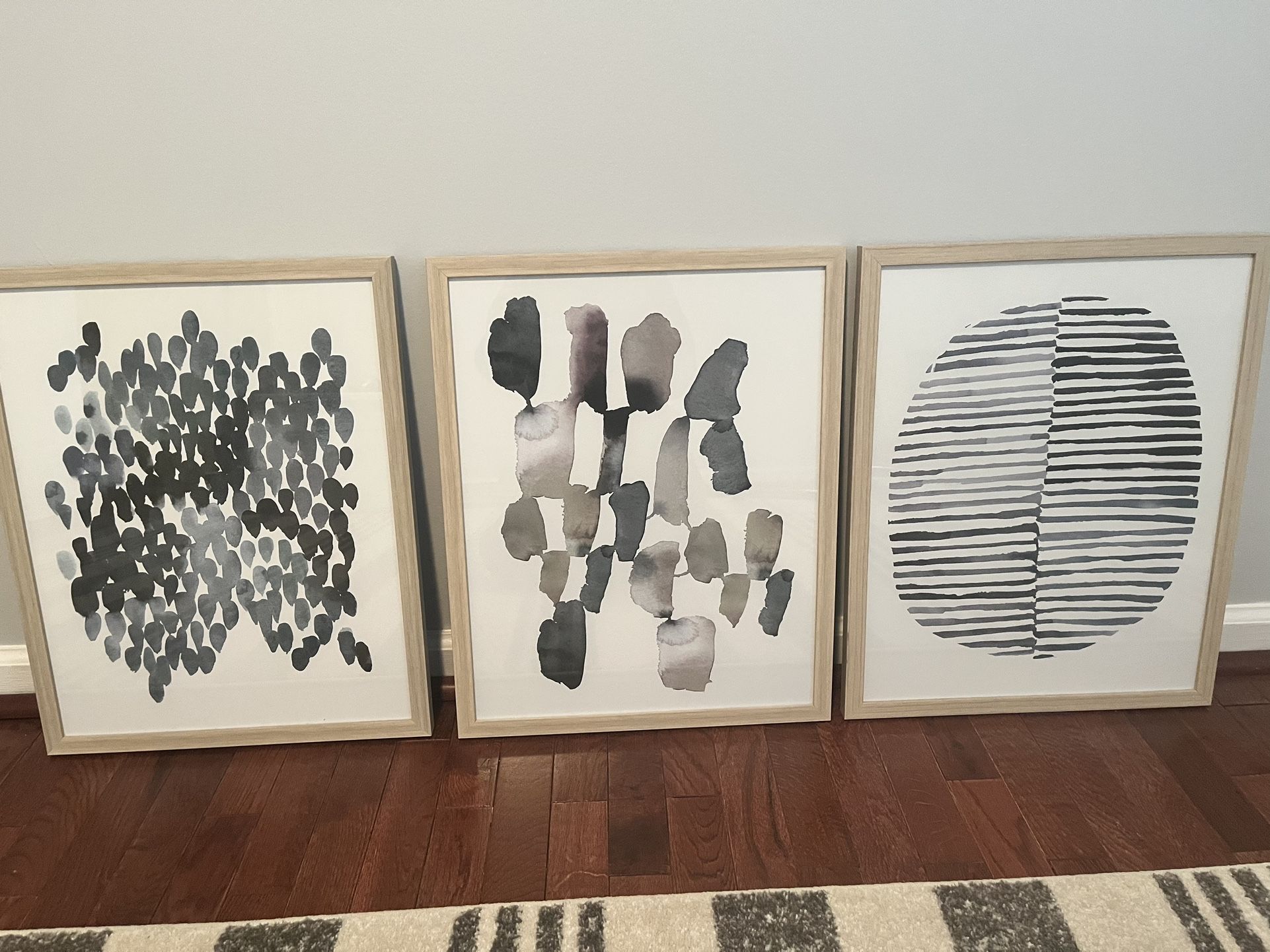 Project 62 Framed Watercolor Blue Abstracts (16 x 20in) Pack of 3