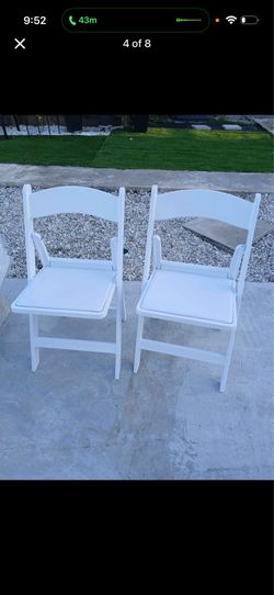 Resin padded chairs s,a,l, e