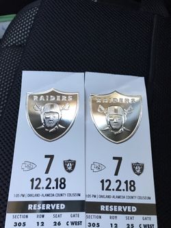 Raiders tickets for cheap VS KC chiefs