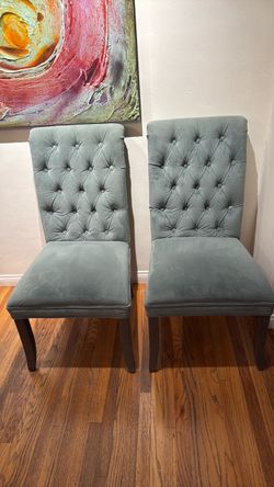 Eucalyptus Velvet Dining Chairs