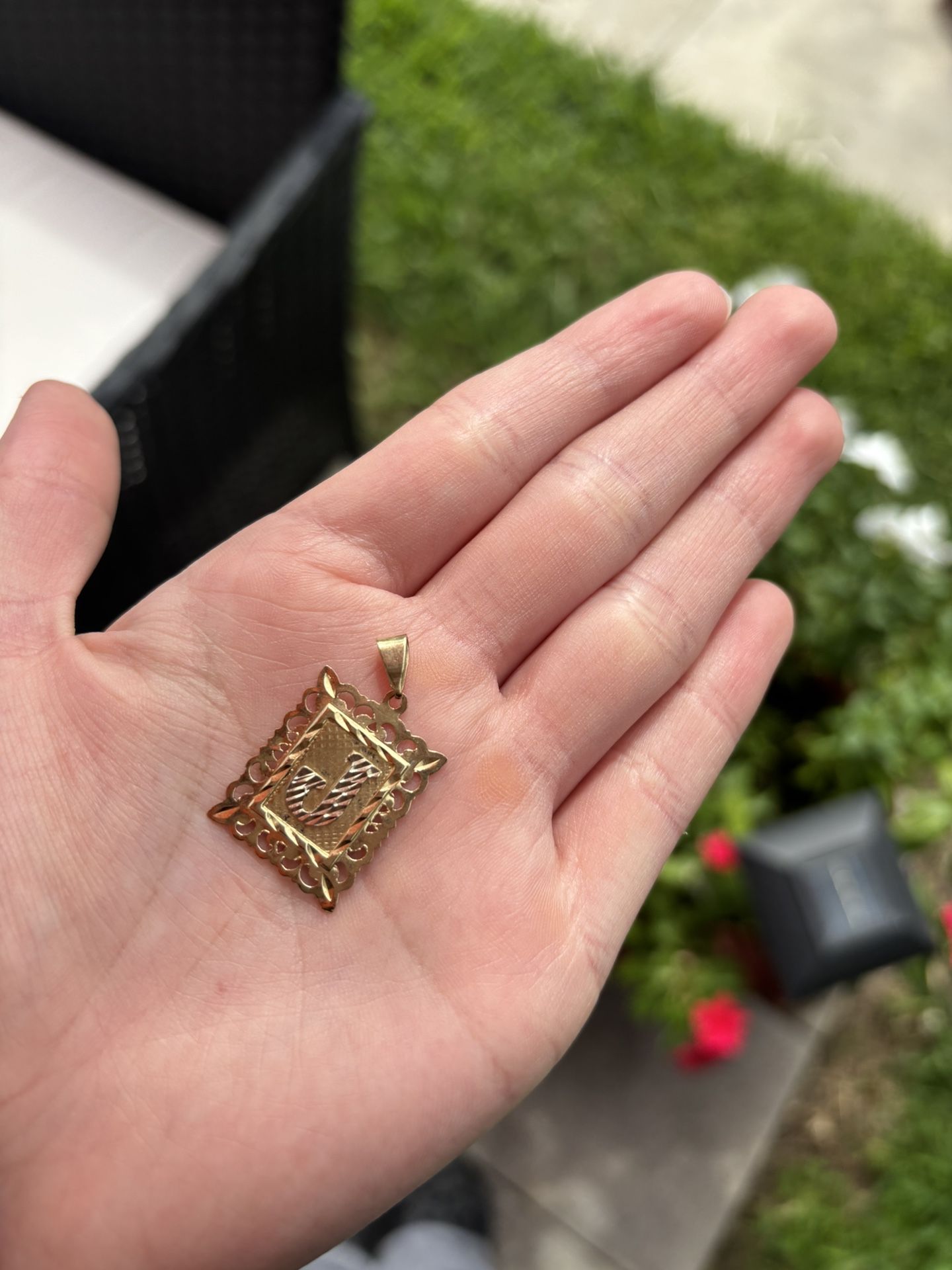 Gold J Letter