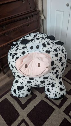 Large cow bean bag