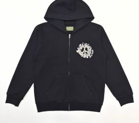 Denim Tears University Zip Hoodie 'Black'