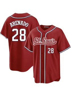 Custom Mens/Women/Youth St. Louis Baseball Stitched T-Shirt for Sports Fan