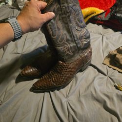 10 SNAKE SKIN BOOTS