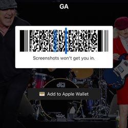 AC/DC Floor Tickets 