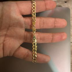 14 Kt Men Gold Bracelet 