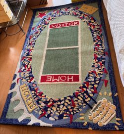 Baseball Stadium Novelty Area Rug