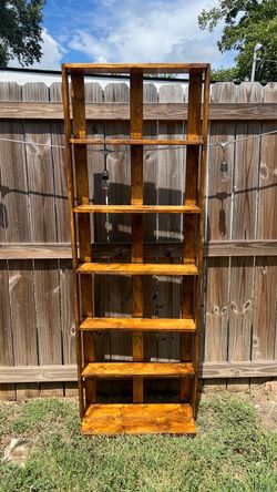 Handmade slim bookshelf