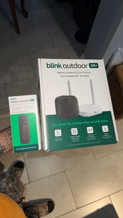 Blink Outdoor XR+ and Wired Doorbell 2K+ — Extended range wireless Outdoor 4 camera and 2K hardwired doorbell