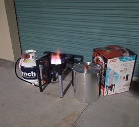 Loco Turkey Fryer Kit With Propane Tank Bundle