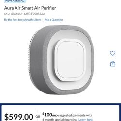 Aura Air Smart Air Purifier MFR: F00053AA (*! Plug & Purify !*)