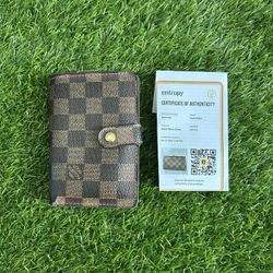 louis vuitton damier ebene porte monnaie viennois wallet 