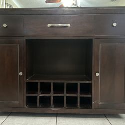 Bar Cabinet - Wood Buffet