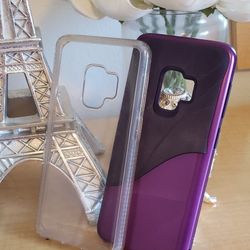 Samsung Galaxy S9 Cases Purple and Clear