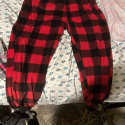 New Red Flannel Pants