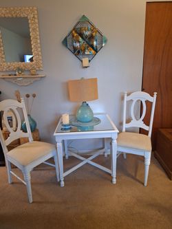 Solid Wood Sitting Table & Chairs