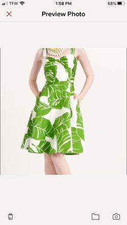 🌴NWT Kate Spade palm sugar beach silk blend dress