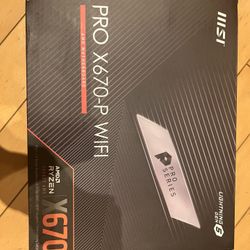 MSI pro x670 p wifi amd motherboard