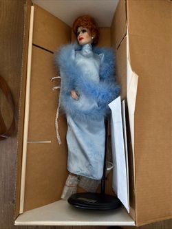 Porcelain 1993 Lucille Ball Doll-Hollywood Walk of Fame 18”