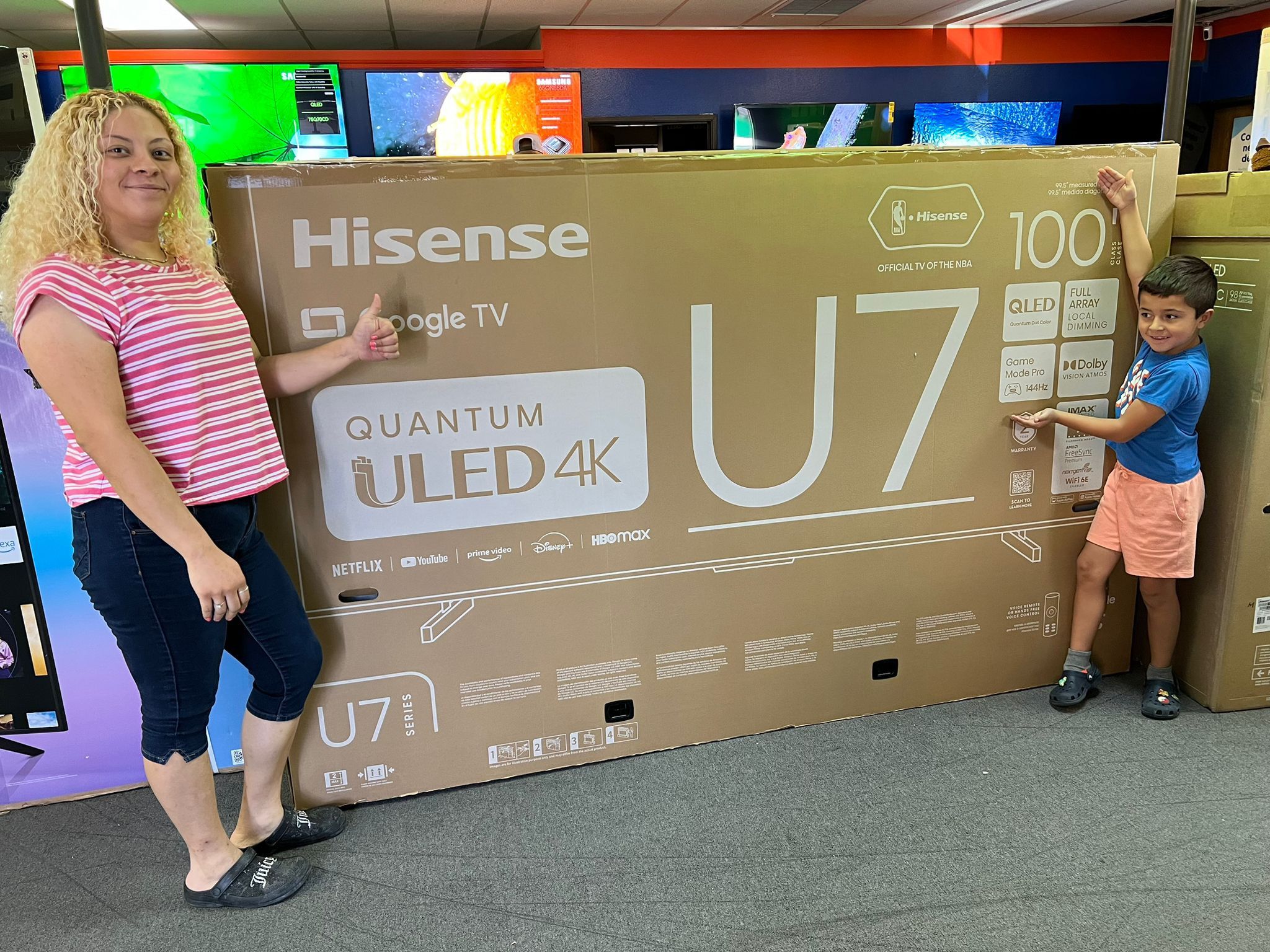 100” Hisense ULED 4k At 144hz Smart Tv 