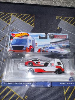 Hot Wheels 21 Toyota GR Supra Team Transport 🔥