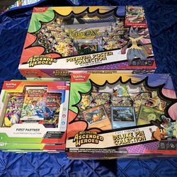 Pokemon Cards Ascended Heroes Premium Collection Deluxe Pin Starter Pack