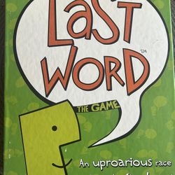 Last Word Board Game