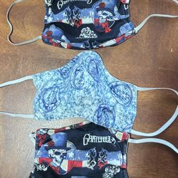 Grateful Dead cloth Masks (set of 3)