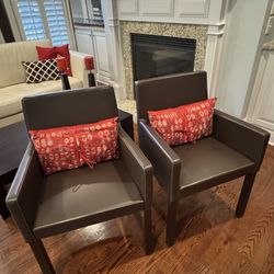 Brown Leather Chairs