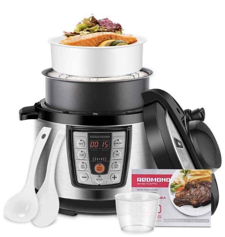 Electric Pressure Cooker,5 Quart Multicooker 6-in-1 Multi-Use Programmable for Slow Cooker, Rice Cooker, Sauté,Steamer, and Warmer, Stainless Steel I