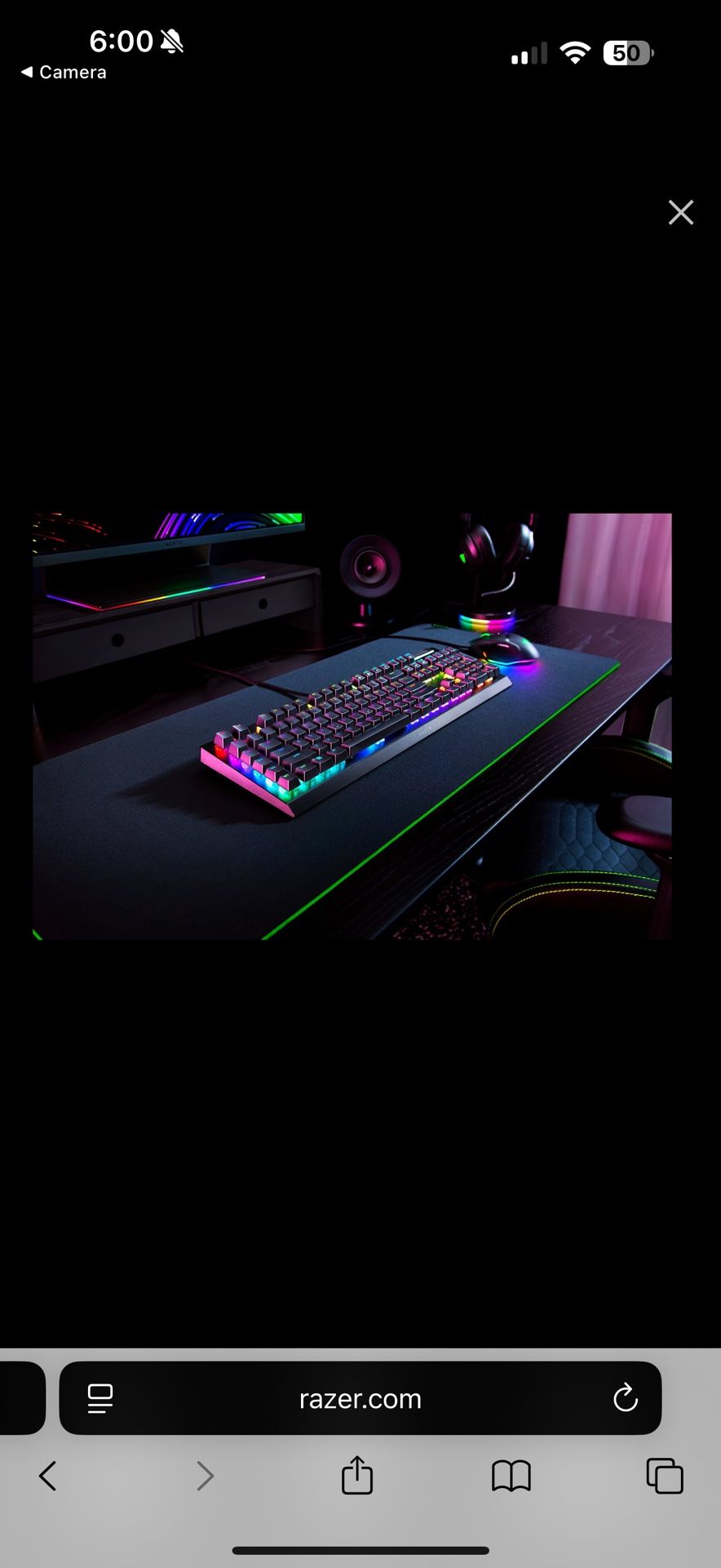 Razer BlackWidow V4 X Keyboard Wireless