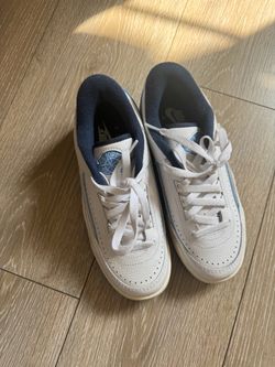 Nike Air Jordan 2 Low Kids Shoes – White & Blue 5Y