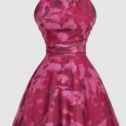 Vestido Floral Rosa