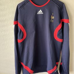 France Adidas Jersey Shirt Adult XL Formotion F.F.F Navy Long Sleeve Mens