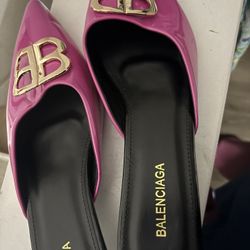 Balenciaga Pink Mule Heels - Size 41
