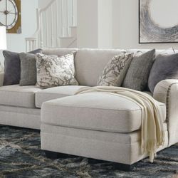 Dellara Chalk Sofa Raf Chaise

