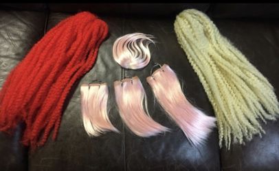 New unused hair pieces/wigs