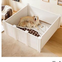 Welping Box And 2 48“ X 48“ Puppy Pads