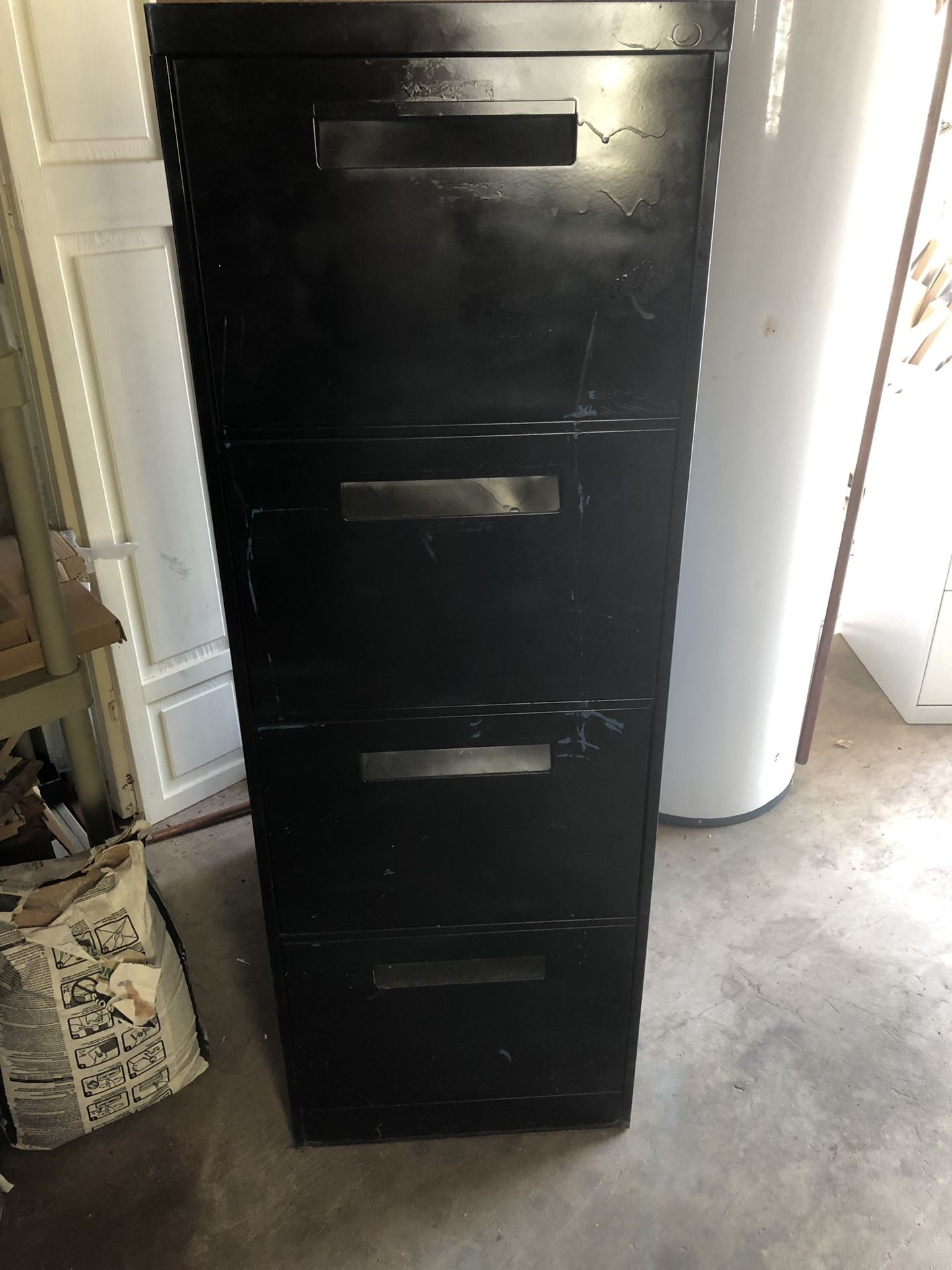 Two file cabinets
