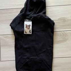 Zack & Zoey Jet Black Soft Cotton Dog Hoodie Sz. Large L