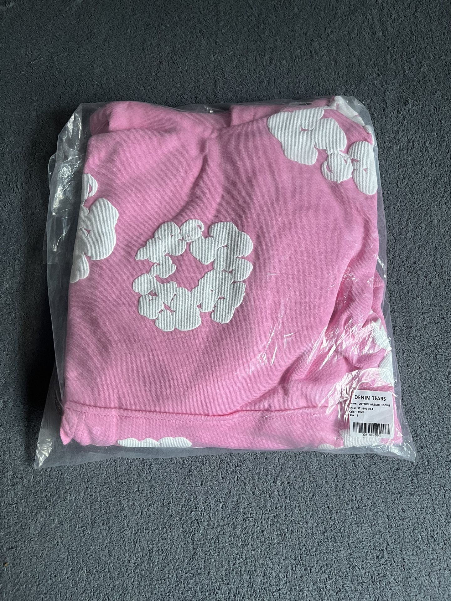 Denim Tears Pink Hoodie Size S