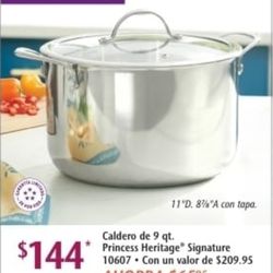 Princess House  Olla De 9 Qt.