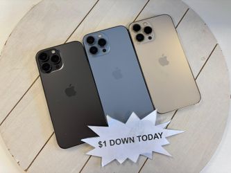 🔥   Unbeatable Prices! - iPhone 13 Pro Max 5G- Only $5 Down to Start!📱 Smartphone 