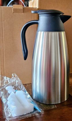 68oz Thermal Coffee Carafe Stainless Steel Pitcher | New in Box | $15