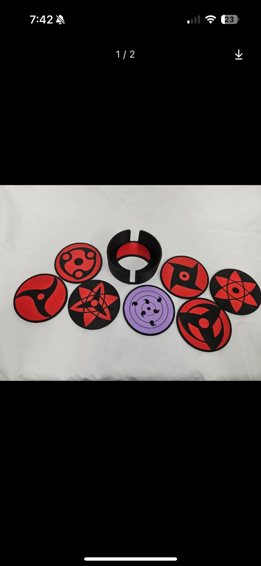 Naruto Sharingan Coaster