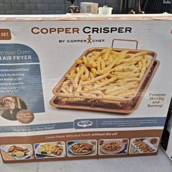 Copper Chef 2-Piece Copper Crisper Oven Air Fryer Pan