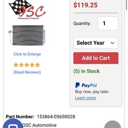 Mercedes Sprinter 3500XD AC Condenser 